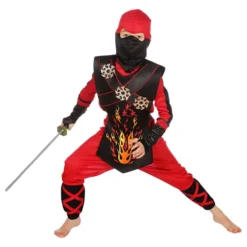 Fire Ninja Børnekostume