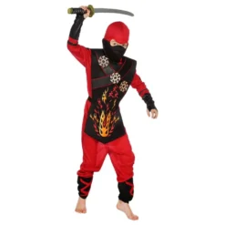 Fire Ninja Børnekostume