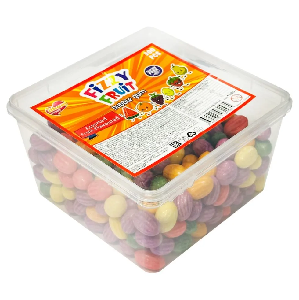 Fizzy Fruit Bubblegum Økonomipakke