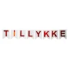 Flag Banner Tillykke Rød