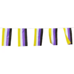 Flagguirlande Pride Non-Binær