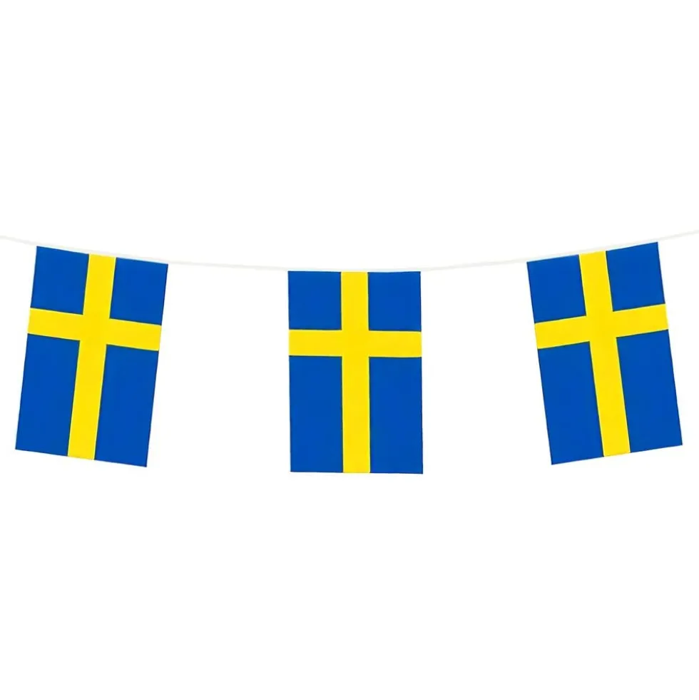 Flagguirlande Sverige