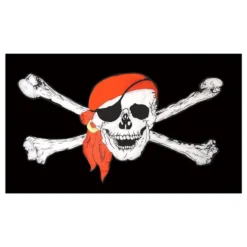 Flag Jolly Roger med Tørklæde