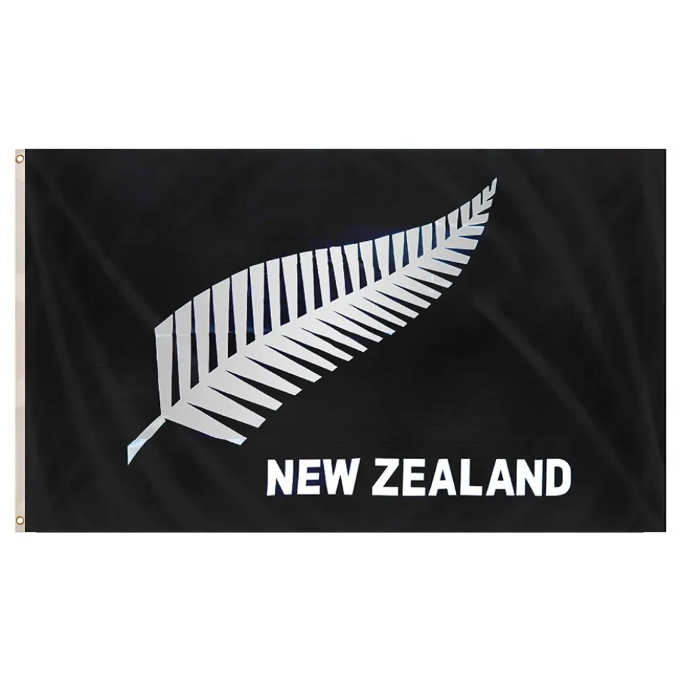 Flag New Zealand Sølvfjer
