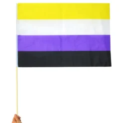 Flag på Pind Non-Binær