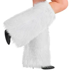 Fluffy Hvide Benvarmere