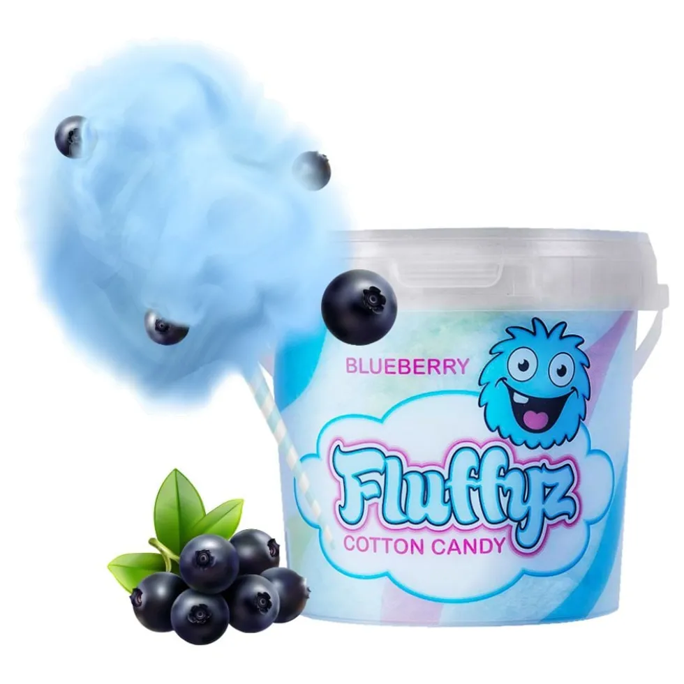 Fluffyz Candyfloss Blåbær