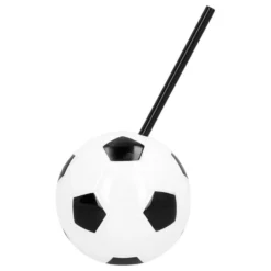 Fodboldkrus med Sugerør