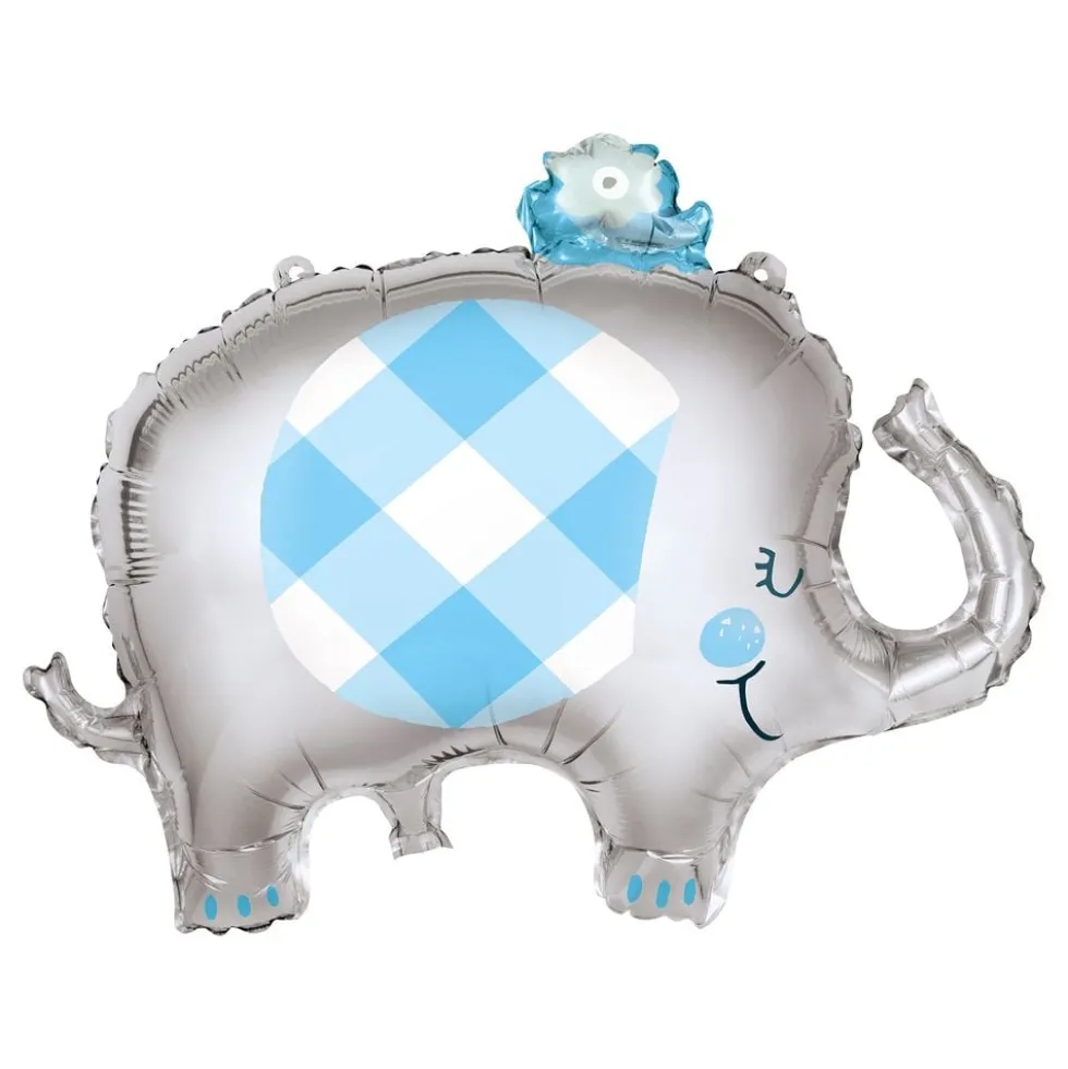 Folieballon Baby Shower Blå Elefant