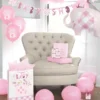 Folieballon Baby Shower Lyserød Elefant