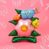 Folieballon Blomster med Base
