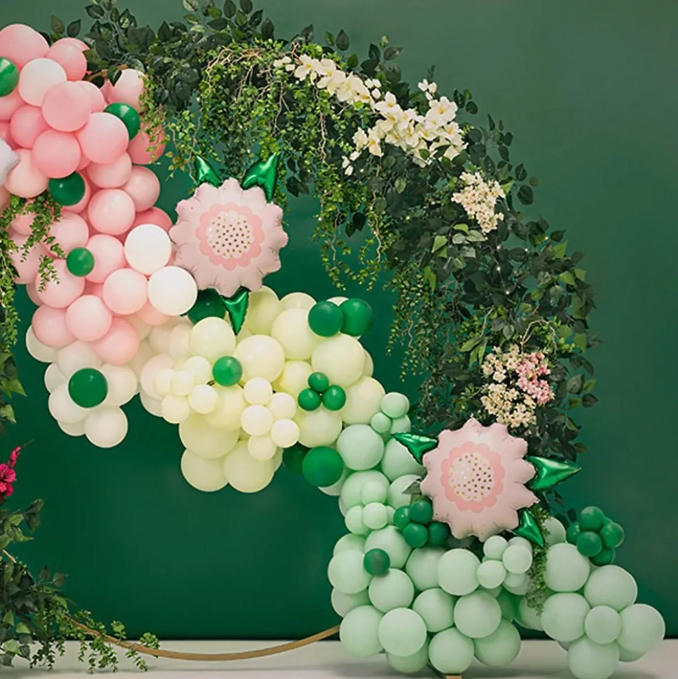 Folieballon Blomst Lyserød