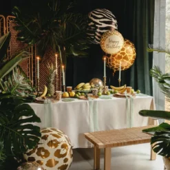 Folieballon Bold Leopardmønster Stor