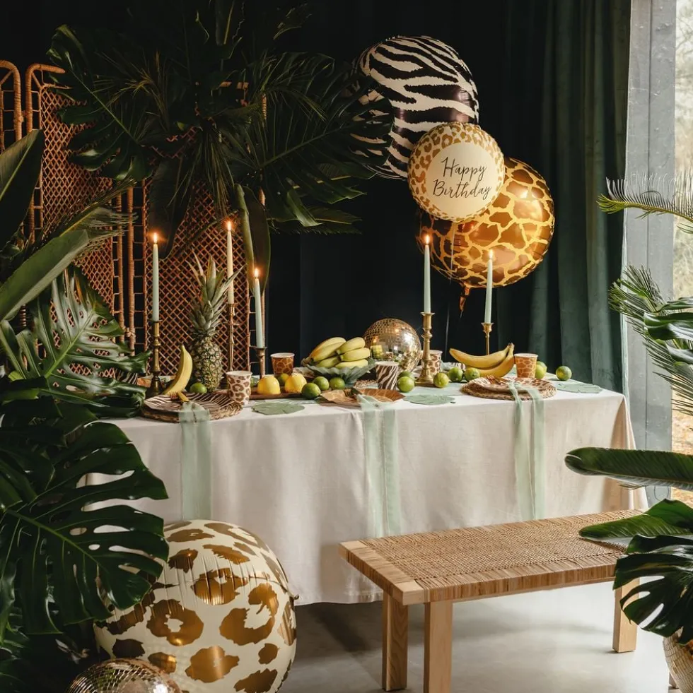 Folieballon Bold Leopardmønster Stor