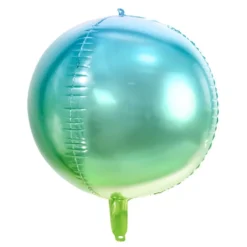 Folieballon Bold Ombre Blå/Grøn