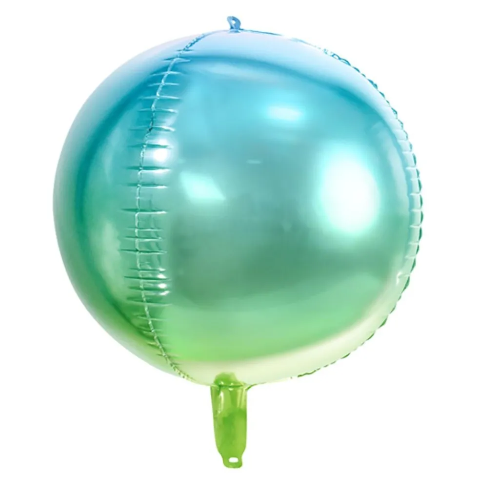 Folieballon Bold Ombre Blå/Grøn