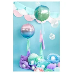 Folieballon Bold Ombre Lilla/Blå