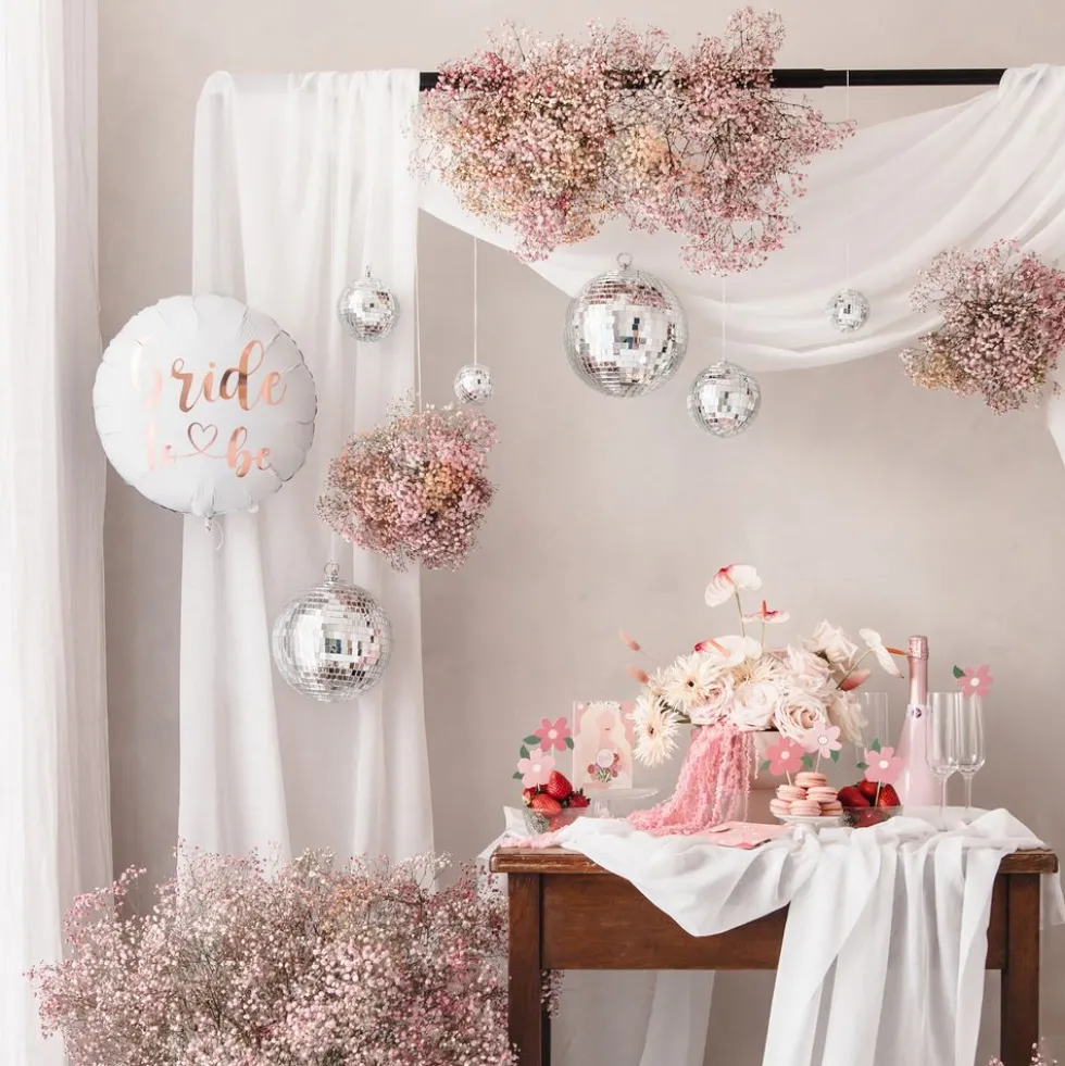Folieballon Bride Rund Rosé