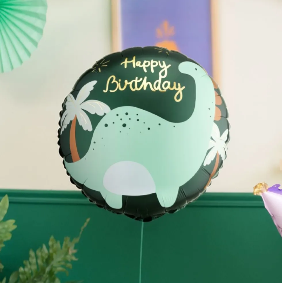 Folieballon Brontosaurus Happy Birthday