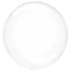 Folieballon Crystal Clear Rund Transparent