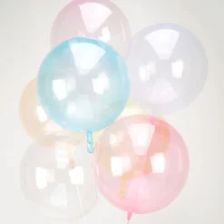 Folieballon Crystal Clear Rund Transparent
