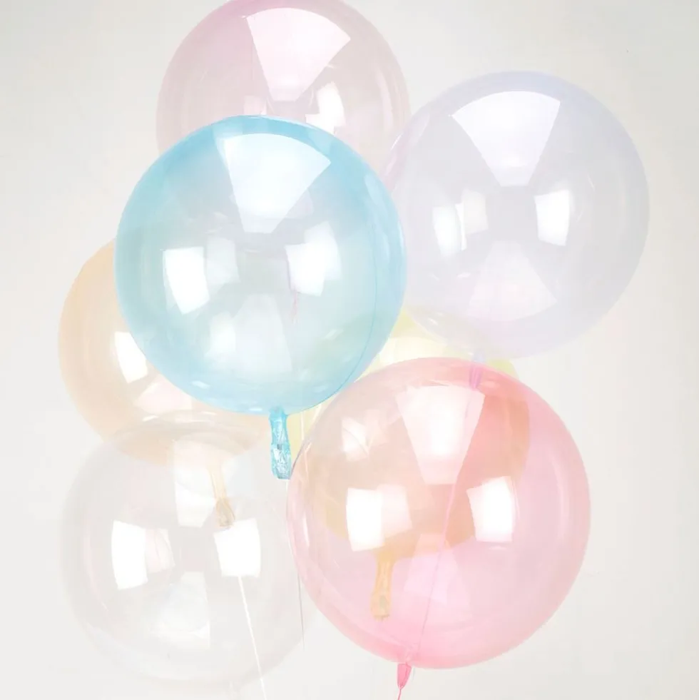 Folieballon Crystal Clear Rund Transparent