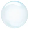 Folieballon Crystal Clearz Rund Blå