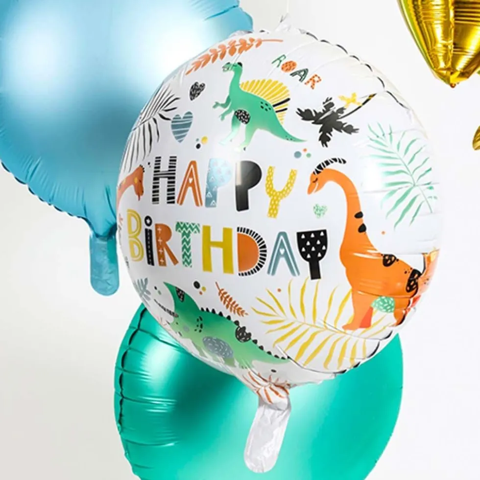 Folieballon Dino Roar Happy Birthday