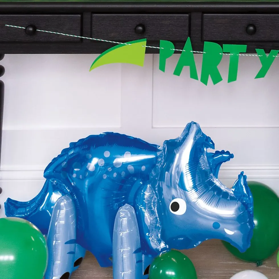Folieballon Dinosaur Blå