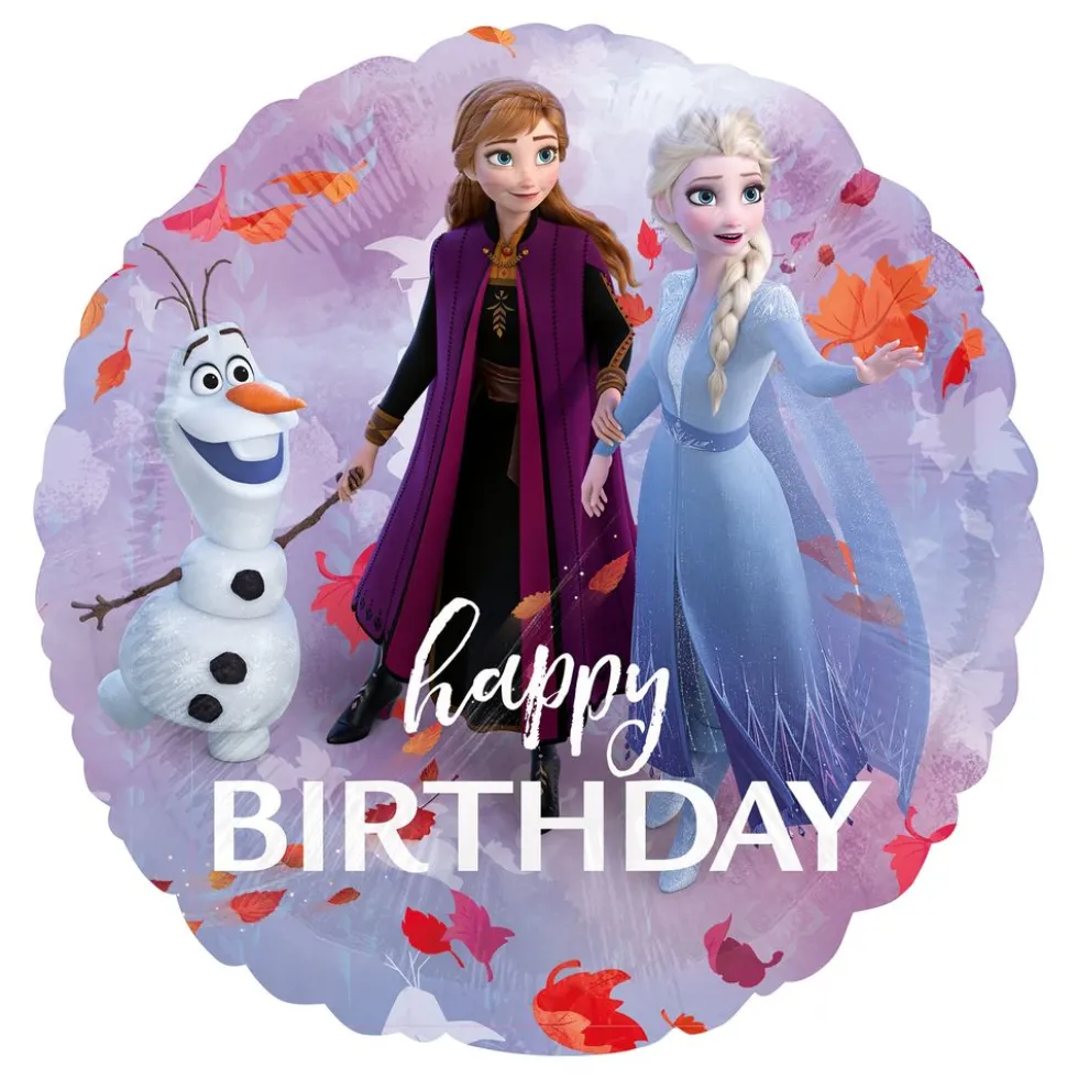 Folieballon Frost/Frozen 2 Happy Birthday