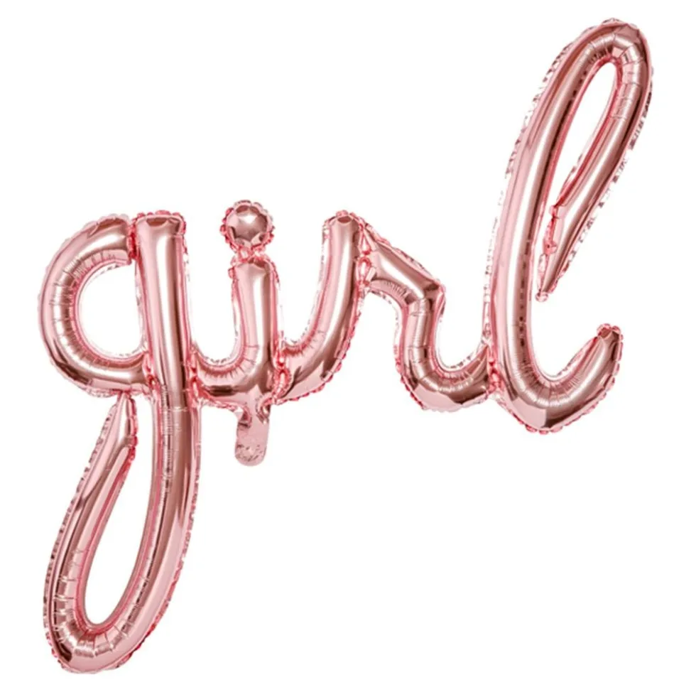 Folieballon Girl Roséguld