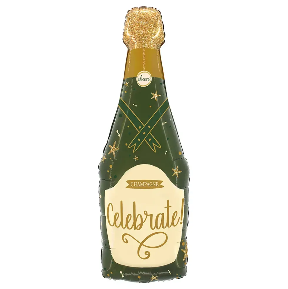 Folieballon Gnistrende Champagneflaske