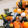 Folieballon Halloweengræskar Two Face