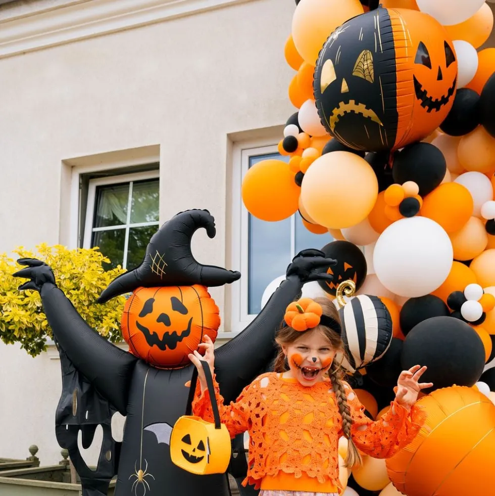 Folieballon Halloweengræskar Two Face