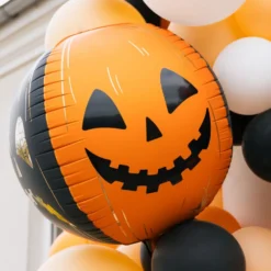Folieballon Halloweengræskar Two Face