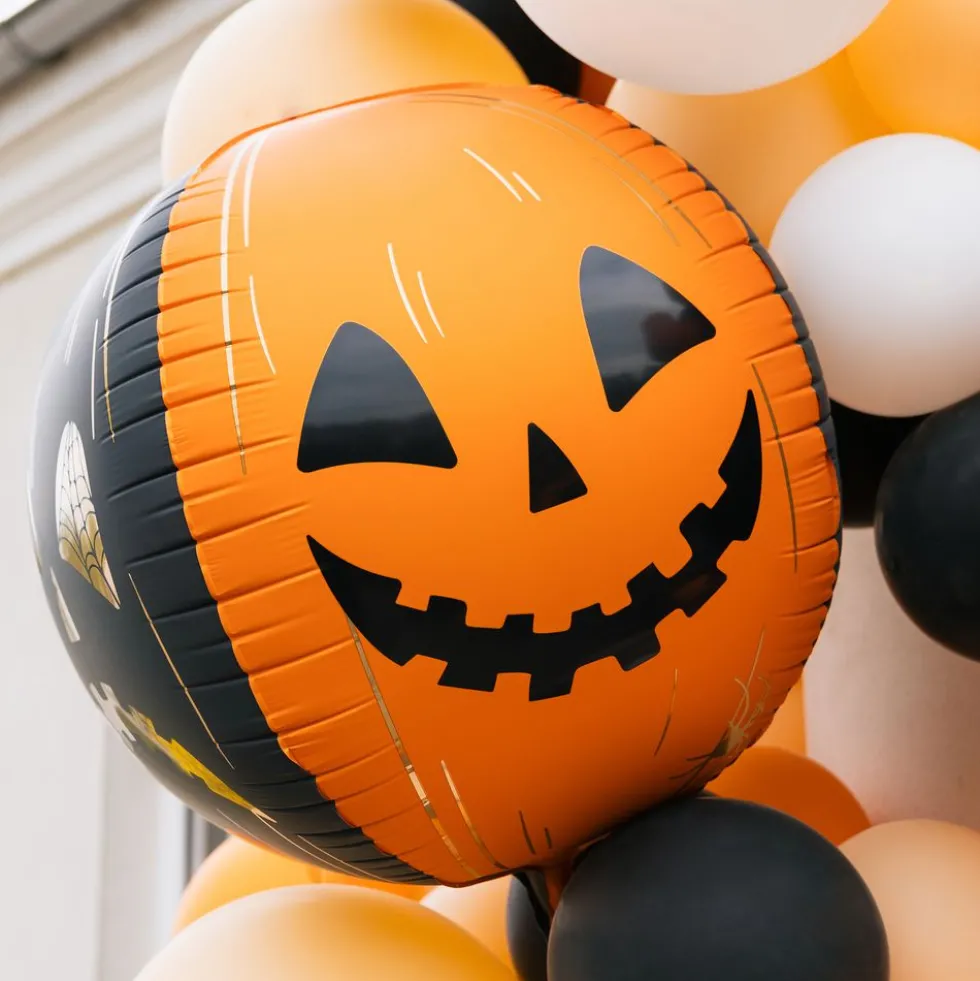 Folieballon Halloweengræskar Two Face