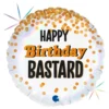 Folieballon Happy Birthday Bastard
