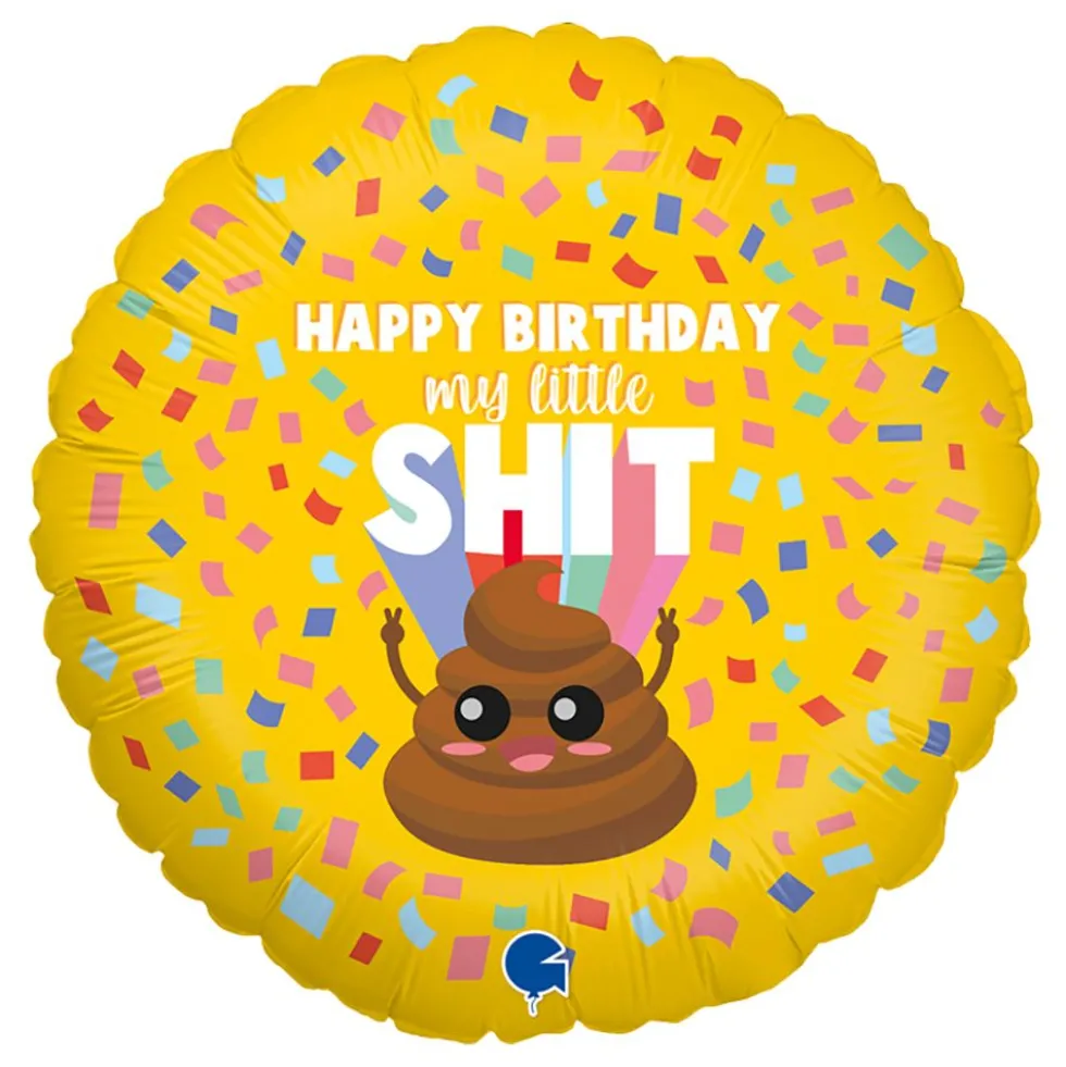 Folieballon Happy Birthday My Little Shit