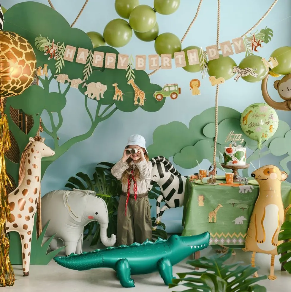 Folieballon Happy Birthday Safari Party
