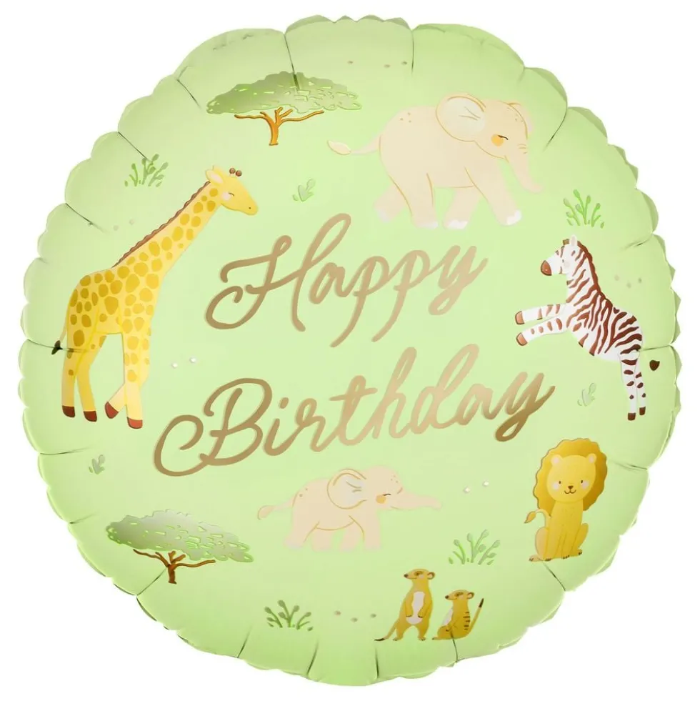 Folieballon Happy Birthday Safari Party