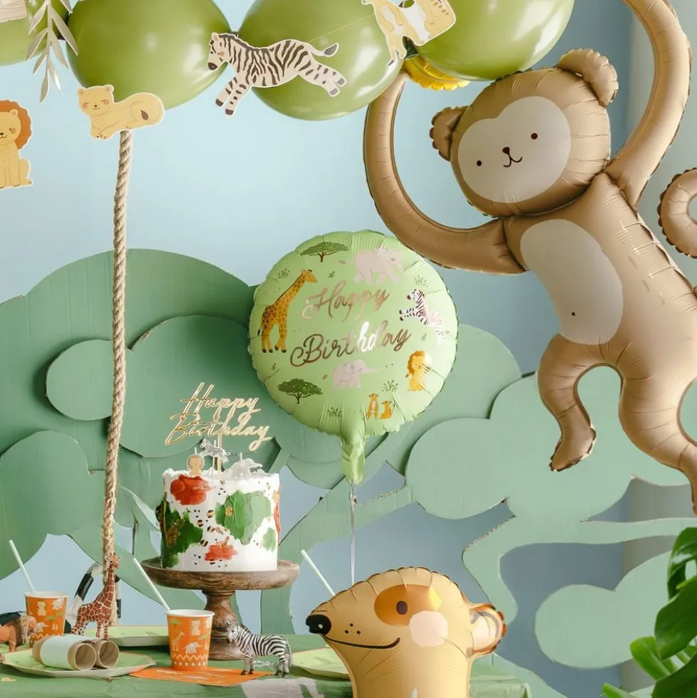 Folieballon Happy Birthday Safari Party
