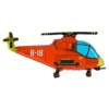 Folieballon Helikopter Rød