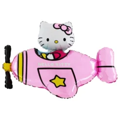 Folieballon Hello Kitty i Flyvemaskine