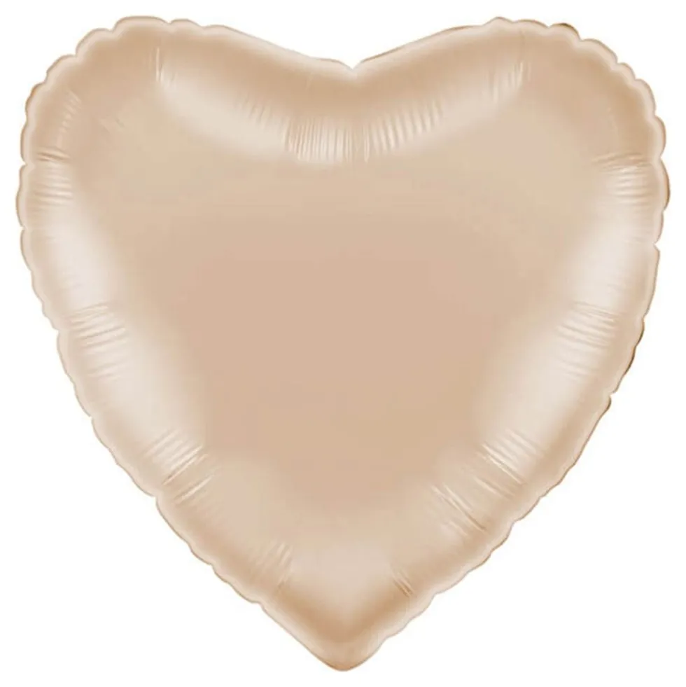 Folieballon Hjerte Californian Gold