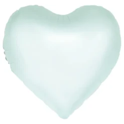 Folieballon Hjerte Grøn Pastel Vandfarve