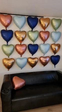 Folieballon Hjerte Guld