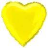 Folieballon Hjerte Gult