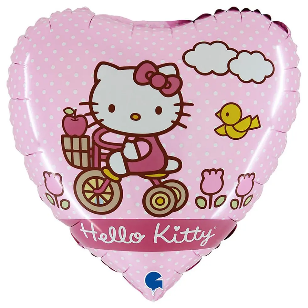 Folieballon Hjerte Hello Kitty