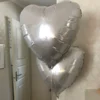 Folieballon Hjerte Hvid