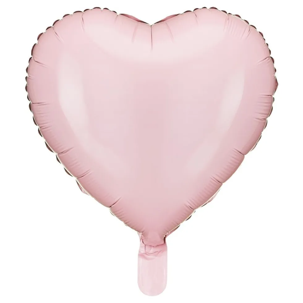 Folieballon Hjerte Lyserød